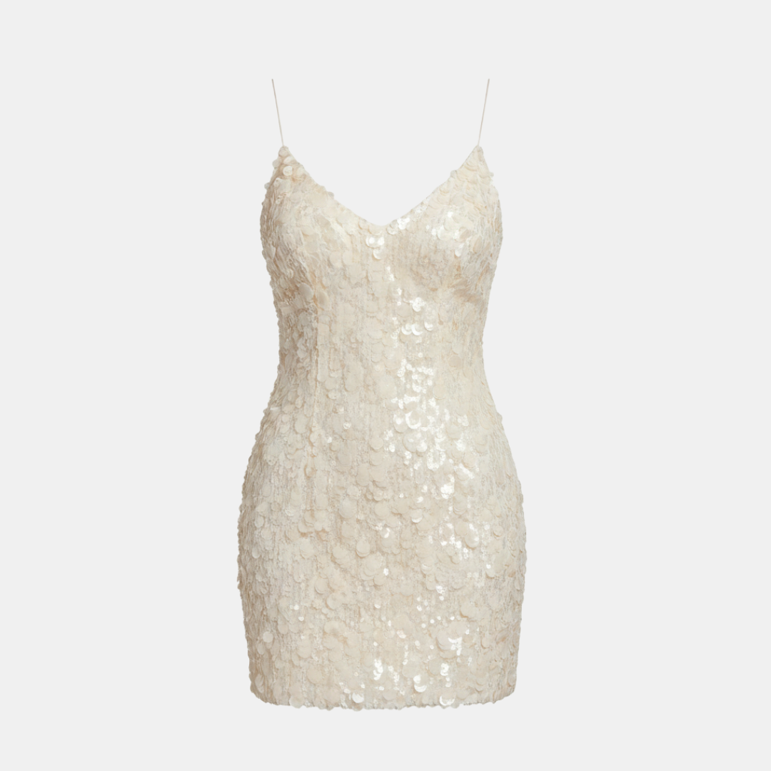 Serena | Women's Sequin Mini Dress | Spaghetti Strap Party Wear-Women Dress-Pick NewYork