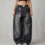 Sierra | Women's Wide-Leg Jeans | Graphic Print-PNY