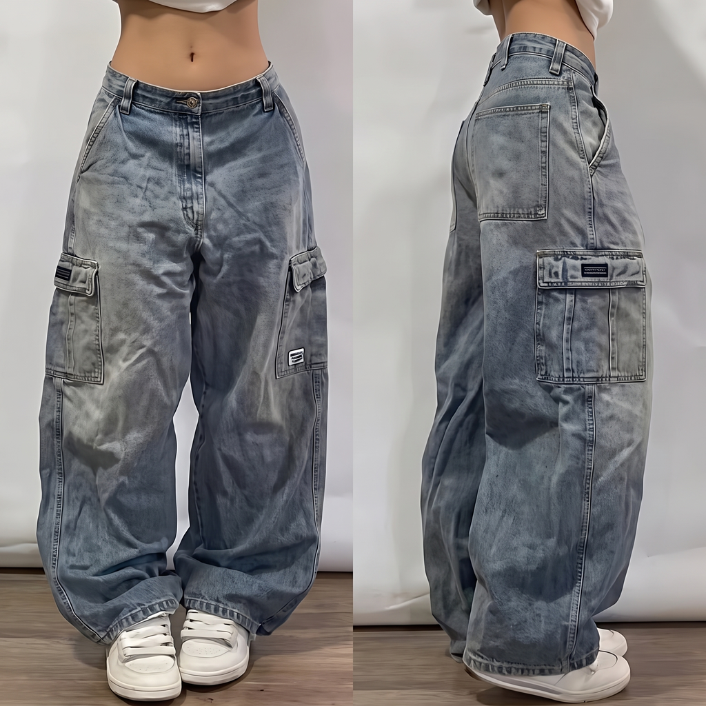 Sierra | Women's Wide-Leg Jeans | Graphic Print-PNY