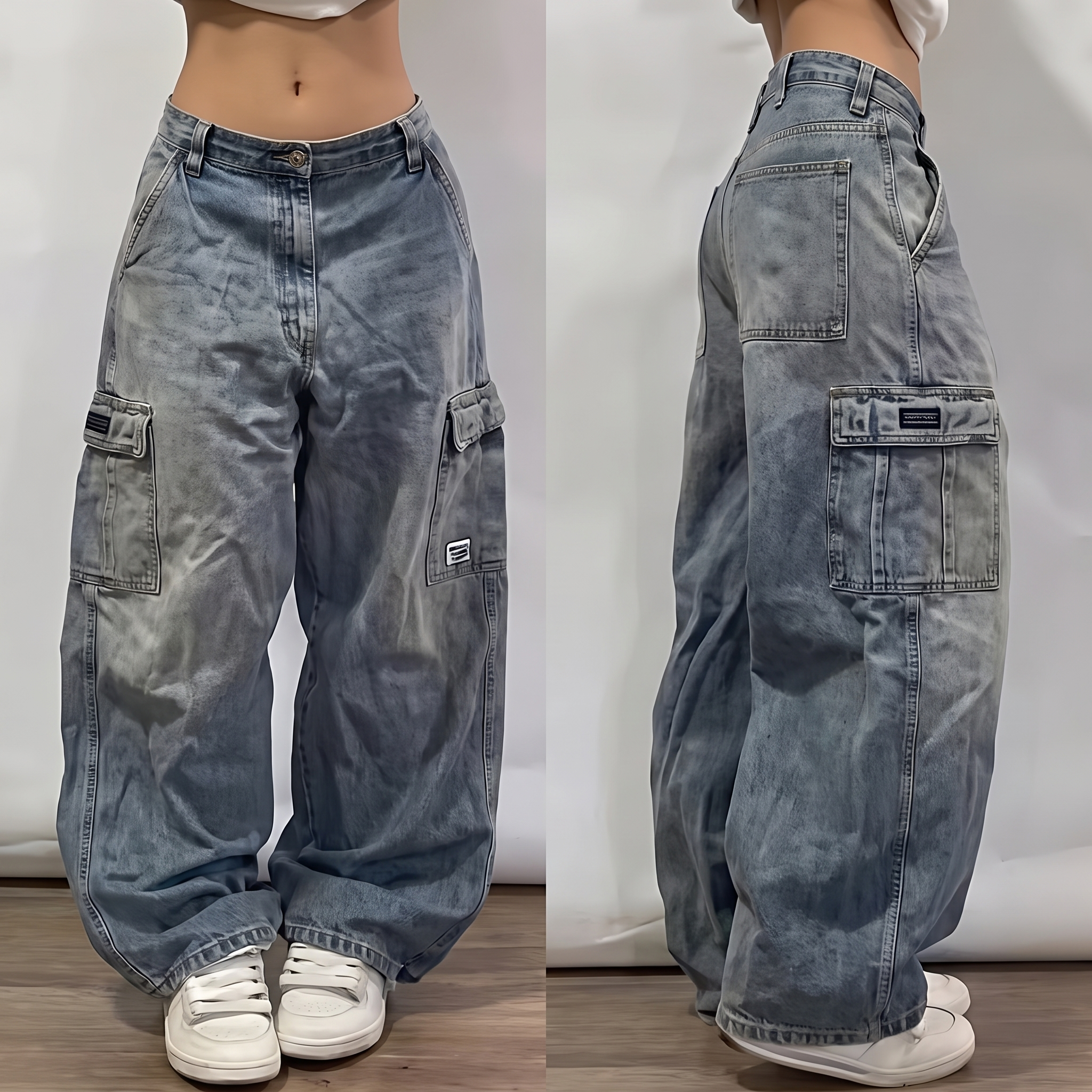 Sierra | Women's Wide-Leg Jeans | Graphic Print-PNY