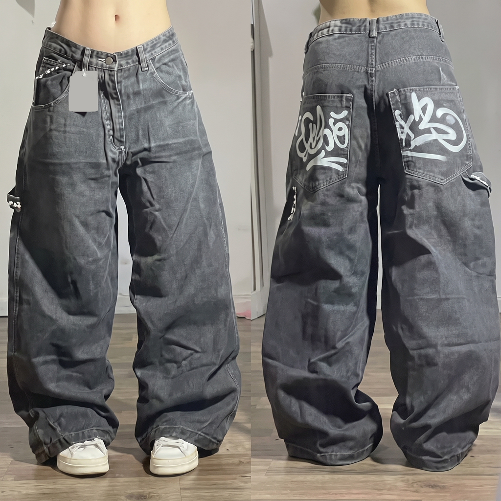 Sierra | Women's Wide-Leg Jeans | Graphic Print-PNY