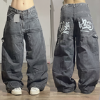 Sierra | Women's Wide-Leg Jeans | Graphic Print-PNY
