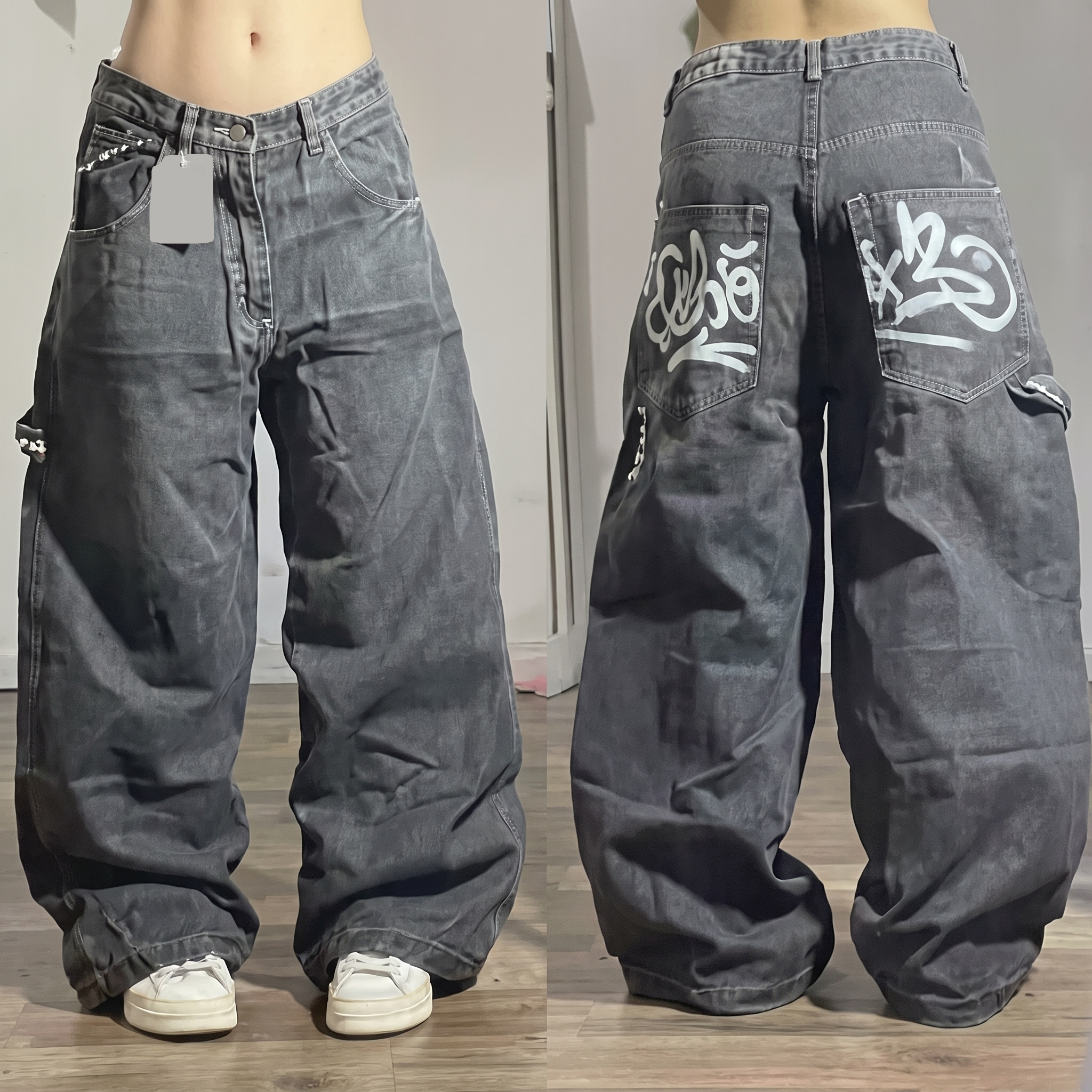 Sierra | Women's Wide-Leg Jeans | Graphic Print-PNY