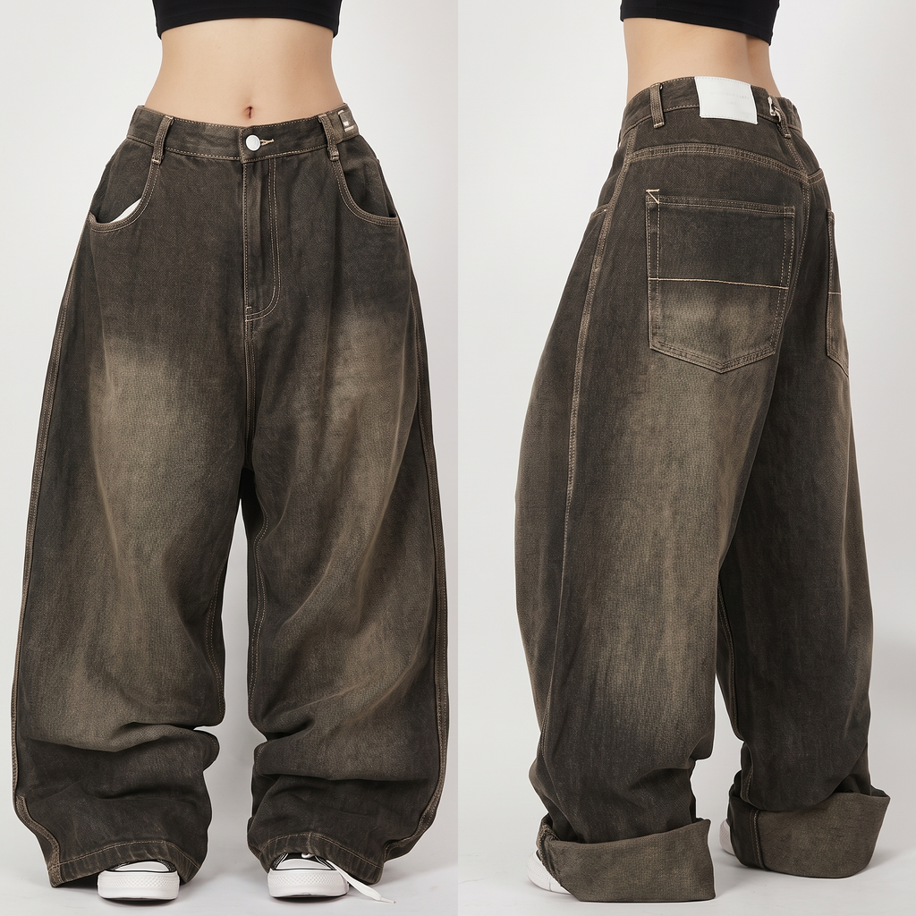 Sierra | Women's Wide-Leg Jeans | Graphic Print-PNY