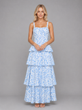 Skye | Women's Floral Print Maxi Dress | Tiered Ruffle Skirt-Women Dress-Pick NewYork