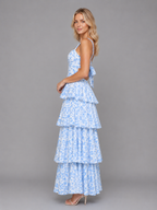 Skye | Women's Floral Print Maxi Dress | Tiered Ruffle Skirt-Women Dress-Pick NewYork