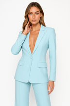 Valentina | Women's Pantsuit Set | Single Button Office Suit-Women Set-Pick NewYork