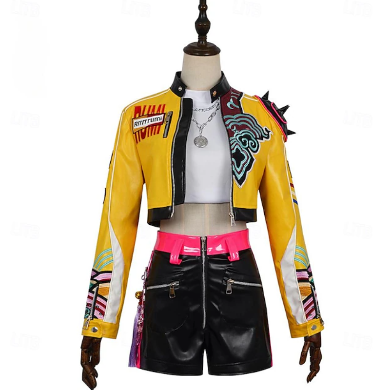 Violet | Women’s K-Pop Costume Set | Contrast Jacket Shorts-Women Costume Set-Pick NewYork