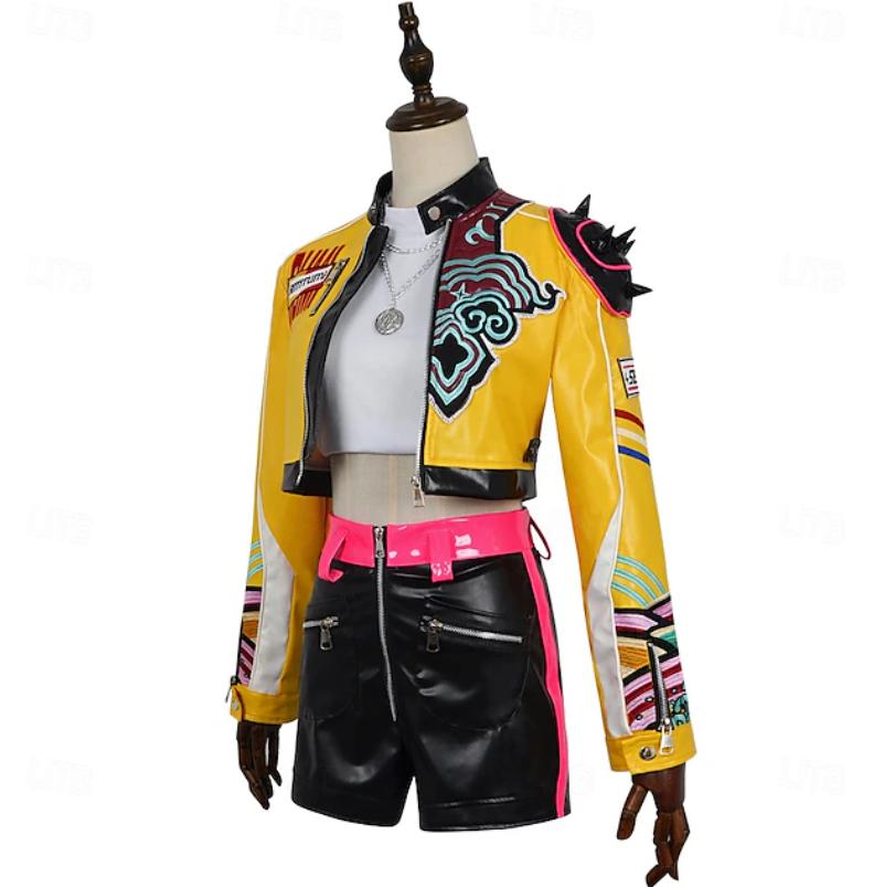 Violet | Women’s K-Pop Costume Set | Contrast Jacket Shorts-Women Costume Set-Pick NewYork