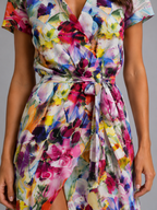 Viviana | Women's Wrap Maxi Dress | Tie Waist Front Slit-Women Dress-Pick NewYork