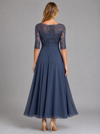 Vivienne | Women's Lace Maxi Dress | Chiffon Wedding Guest Dress-Women Dress-Pick NewYork
