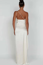 Vivienne | Women’s One Shoulder Maxi Dress | High Slit Wedding Guest-Women Dress-Pick NewYork