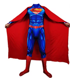 Wesley | Adult Hero Costume Jumpsuit | Printed Bodysuit Optional Cape Fancy Dress Wear-Costume Set-Pick NewYork