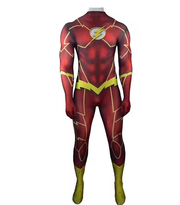 Wesley | Adult Hero Costume Jumpsuit | Printed Bodysuit Optional Cape Fancy Dress Wear-Costume Set-Pick NewYork