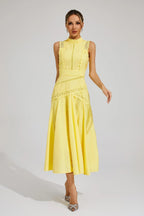 Amelia | Women's Lace Midi Dress | Sleeveless Wedding Guest-Women Dress-Pick NewYork