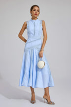 Amelia | Women's Lace Midi Dress | Sleeveless Wedding Guest-Women Dress-Pick NewYork