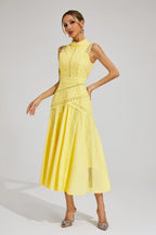 Amelia | Women's Lace Midi Dress | Sleeveless Wedding Guest-Women Dress-Pick NewYork