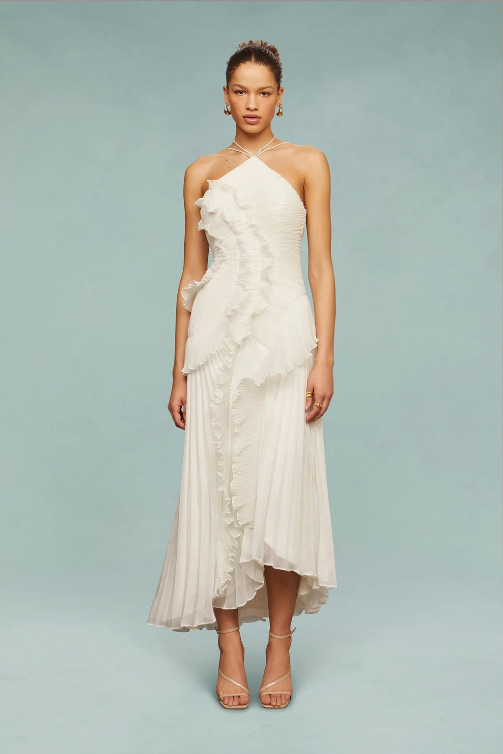 Harper | Women's Evening Ruffled Dress | Wedding Guest Dress-Women Dress-Pick NewYork