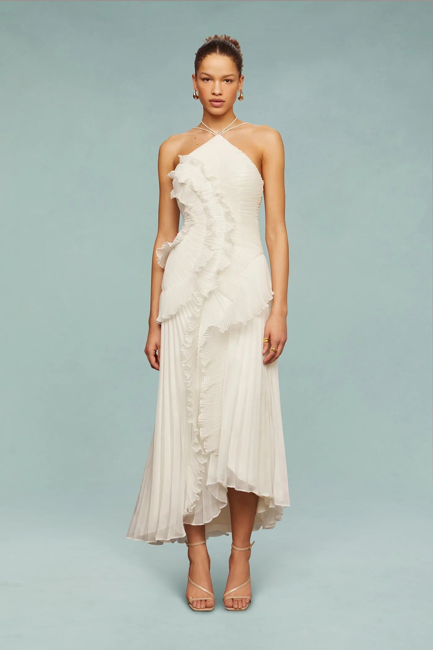 Harper | Women's Evening Ruffled Dress | Wedding Guest Dress-Women Dress-Pick NewYork