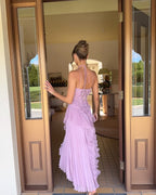 Harper | Women's Evening Ruffled Dress | Wedding Guest Dress-Women Dress-Pick NewYork