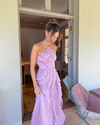 Harper | Women's Evening Ruffled Dress | Wedding Guest Dress-Women Dress-Pick NewYork
