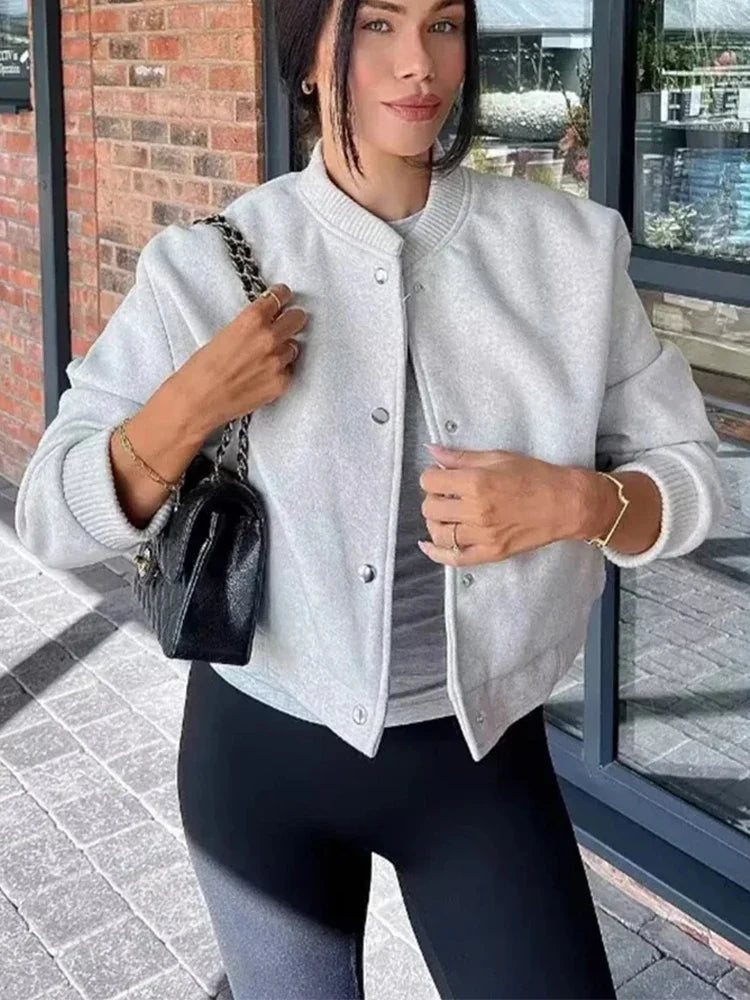 Scarlett | Women's Cropped Jacket | Button Front-Women Jacket-Pick NewYork