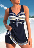 Bella | Women's Floral Swim Dress | Tummy Control Swimwear-Women Swimsuit-Pick NewYork