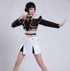 Zara | Women’s K-Pop Costume Set | Shoulder Panels Pleated Skirt-Women Costume Set-Pick NewYork