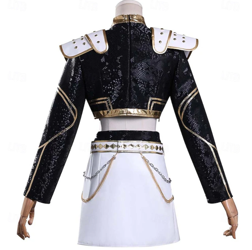Zara | Women’s K-Pop Costume Set | Shoulder Panels Pleated Skirt-Women Costume Set-Pick NewYork